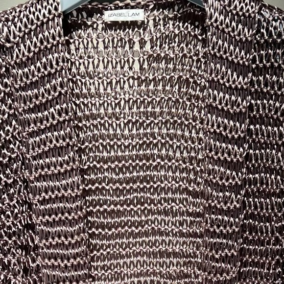 Izabel Lam Crochet Chainmail Shimmering Coat, S, V Good Condition-White Lotus S3 - Picture 2 of 5